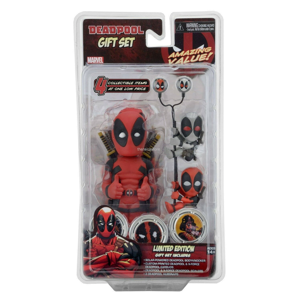 Marvel - Deadpool Gift Set (Body Knocker, Scalers, Earbuds, Hubsnaps) - NECA