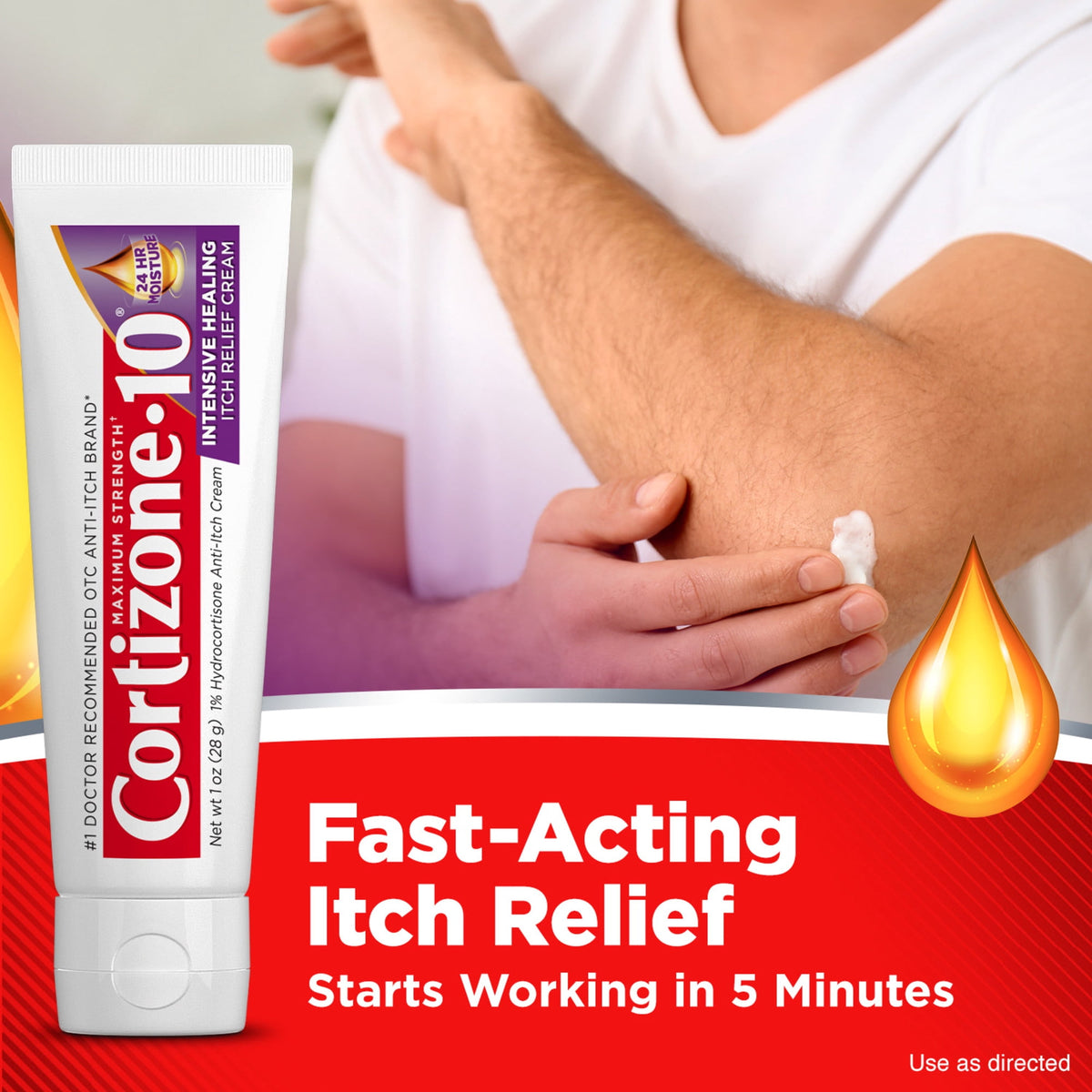 Cortizone-10 Maximum Strength Intensive Healing Itch Relief Cream, 1% Hydrocortisone 1 oz EXP 01/27