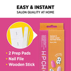 Hip Chic Nailed It Semi Cured Gel Nail Strips, Berry Milk