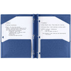 Five Star Stay-Put Plastic and Prong Folder, Pacific Blue