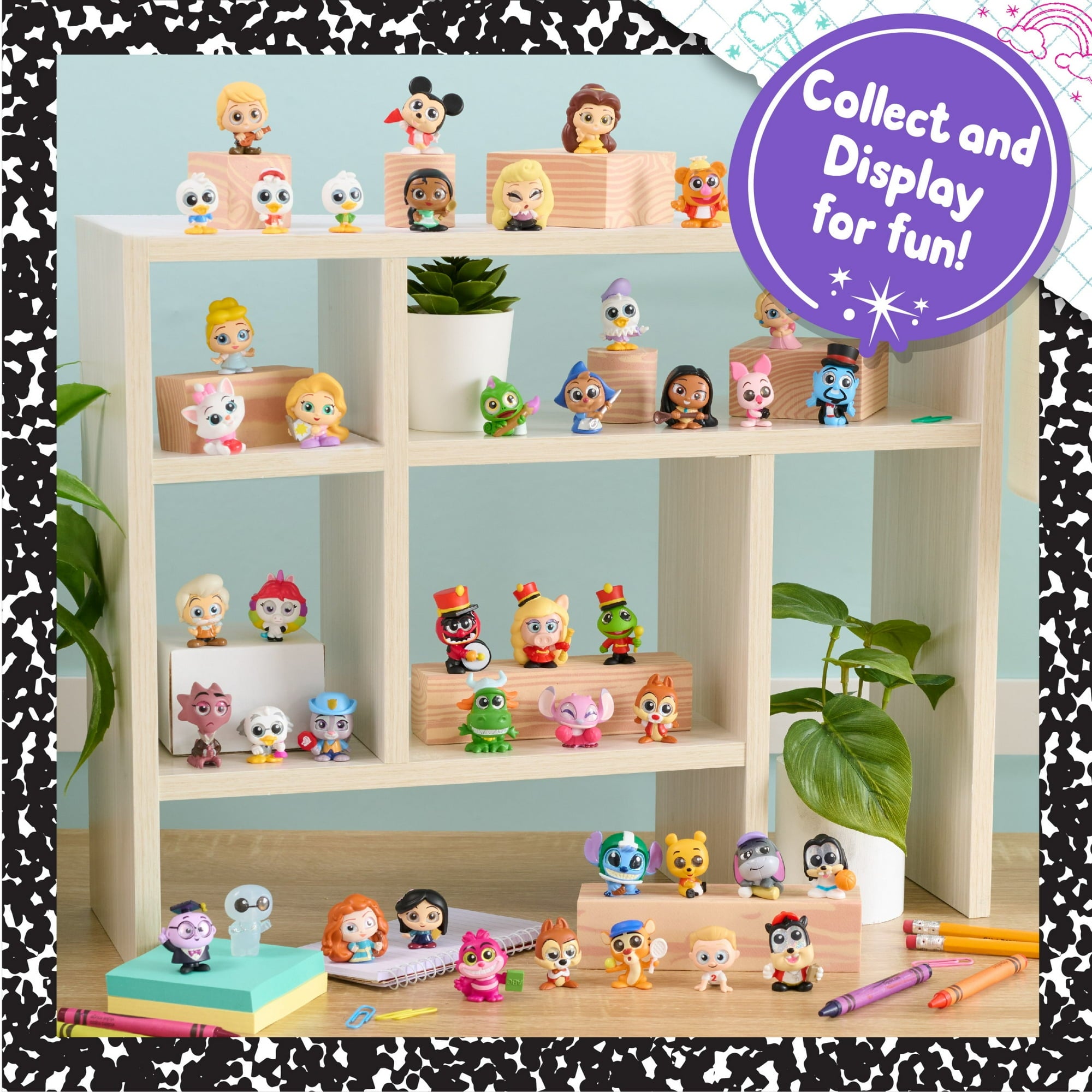 Disney Doorables NEW Academy Campus Crew Figure Pack, Collectible Blind Bag Figures, Styles May Vary, Kids Toys for Ages 5 up