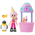 Jazwares Adopt Me; Ice Cream Parlour 5 Piece Play-Set w/ Task Board & Virt. Code