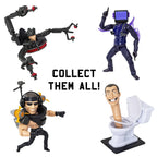 Skibidi Toilet Detainer Astro Toilet Deluxe Figure, Collectible Figures, Officially Licensed Skibidi Toilet Merch