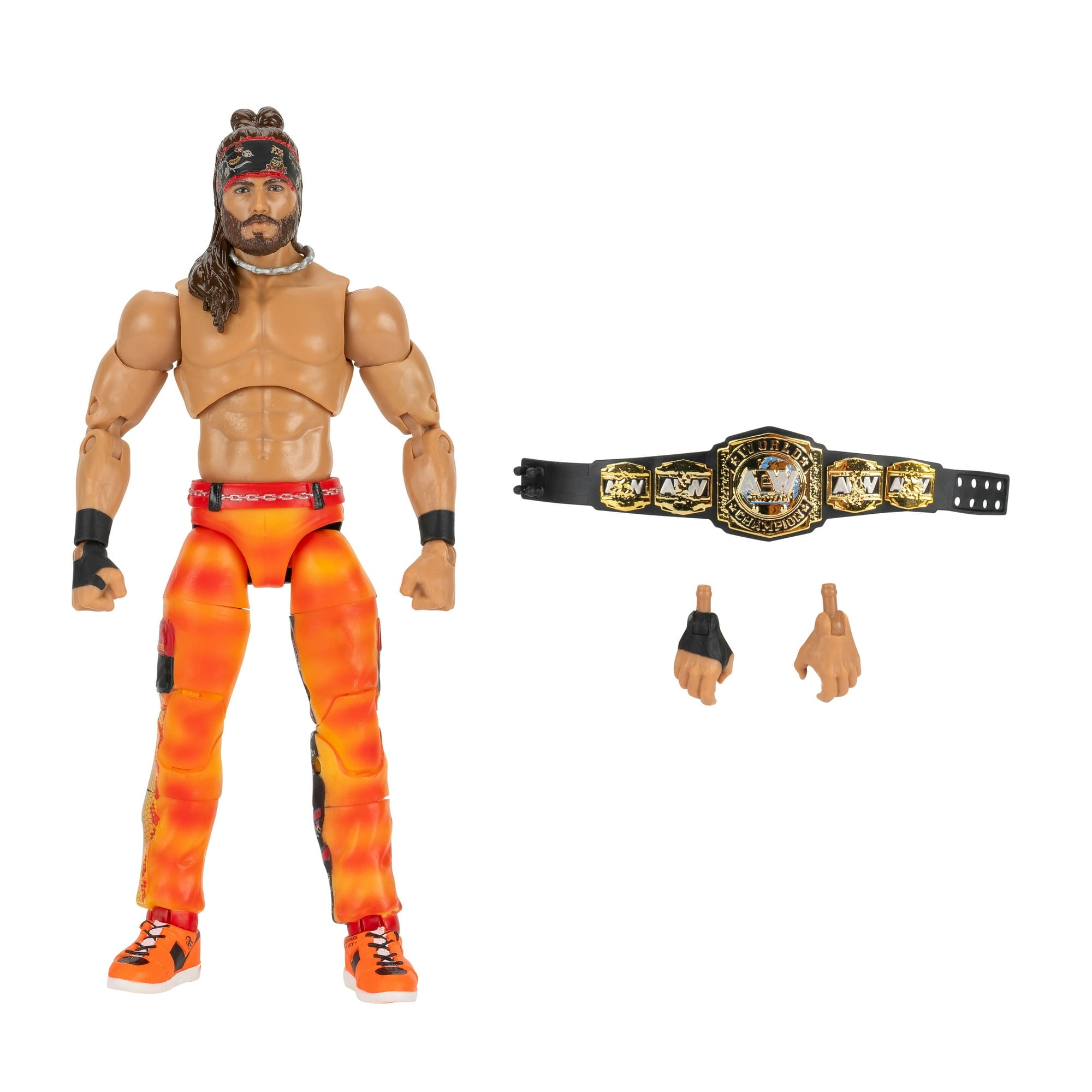 AEW Unmatched Matt Jackson - 6 inch Figure with Title Belt and Two Alternate Fists
