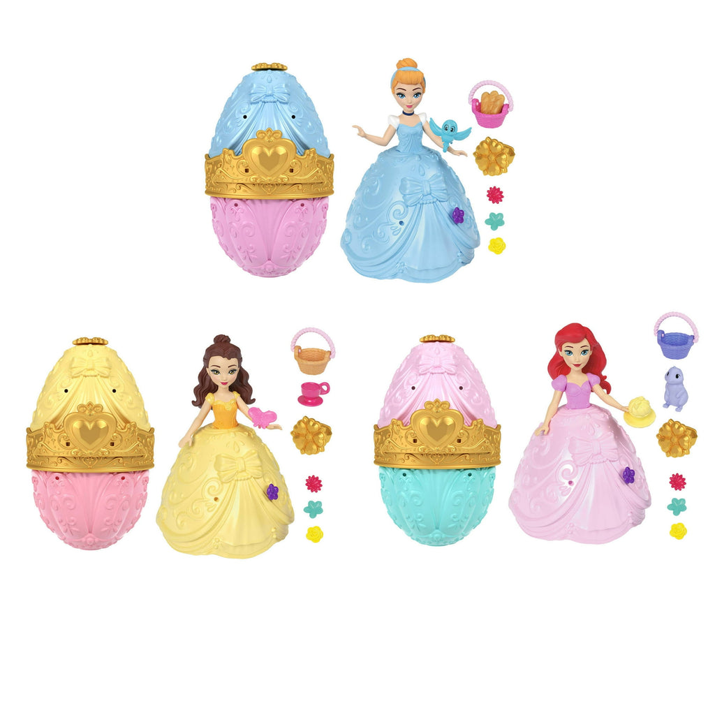 Disney Princess Easter Egg Surprise with 1 Small Doll, 2 Skirts & 10 Accessories (Styles May Vary)