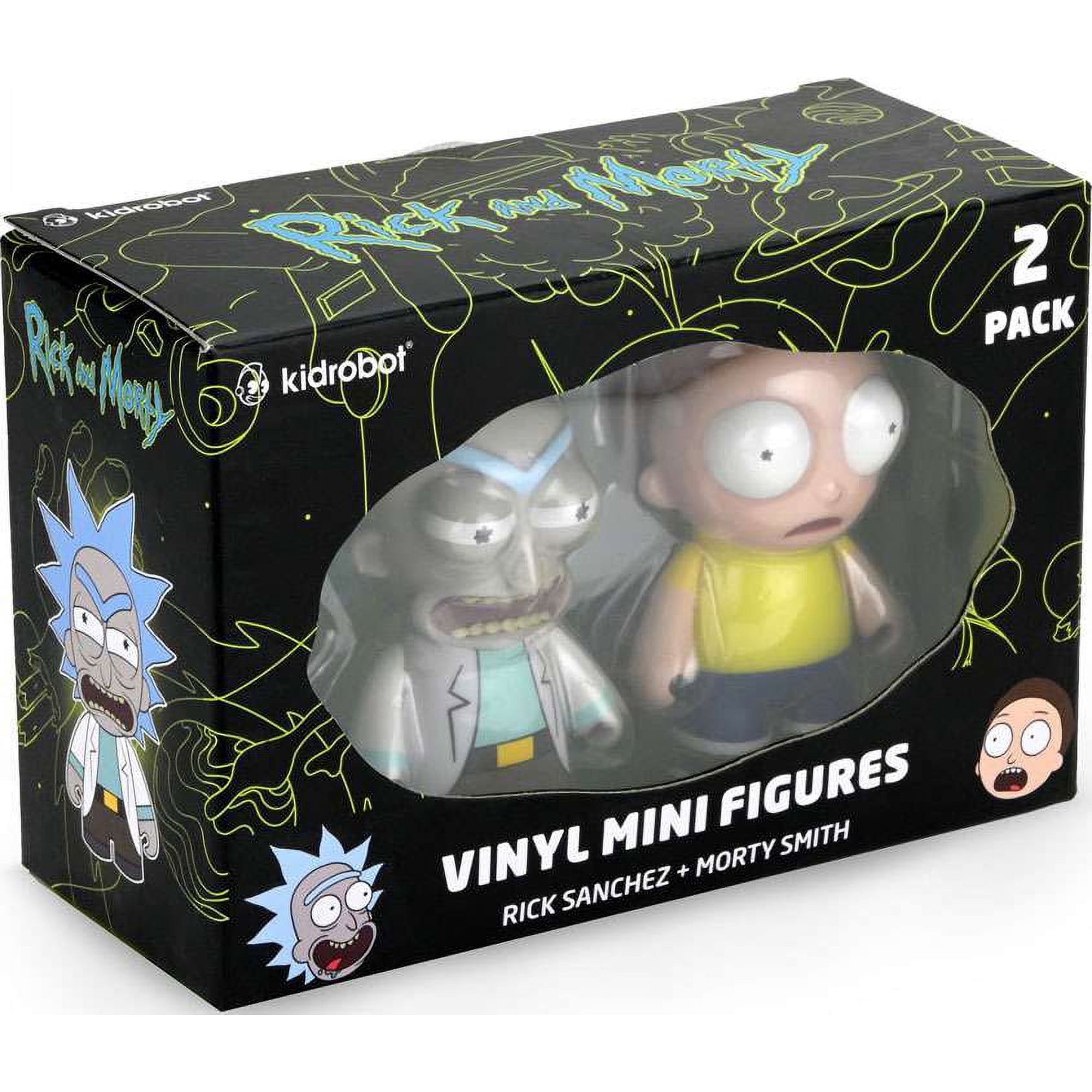 Rick & Morty - 3" Vinyl Figures - Rick w/ Raygun & Morty 2 Pack