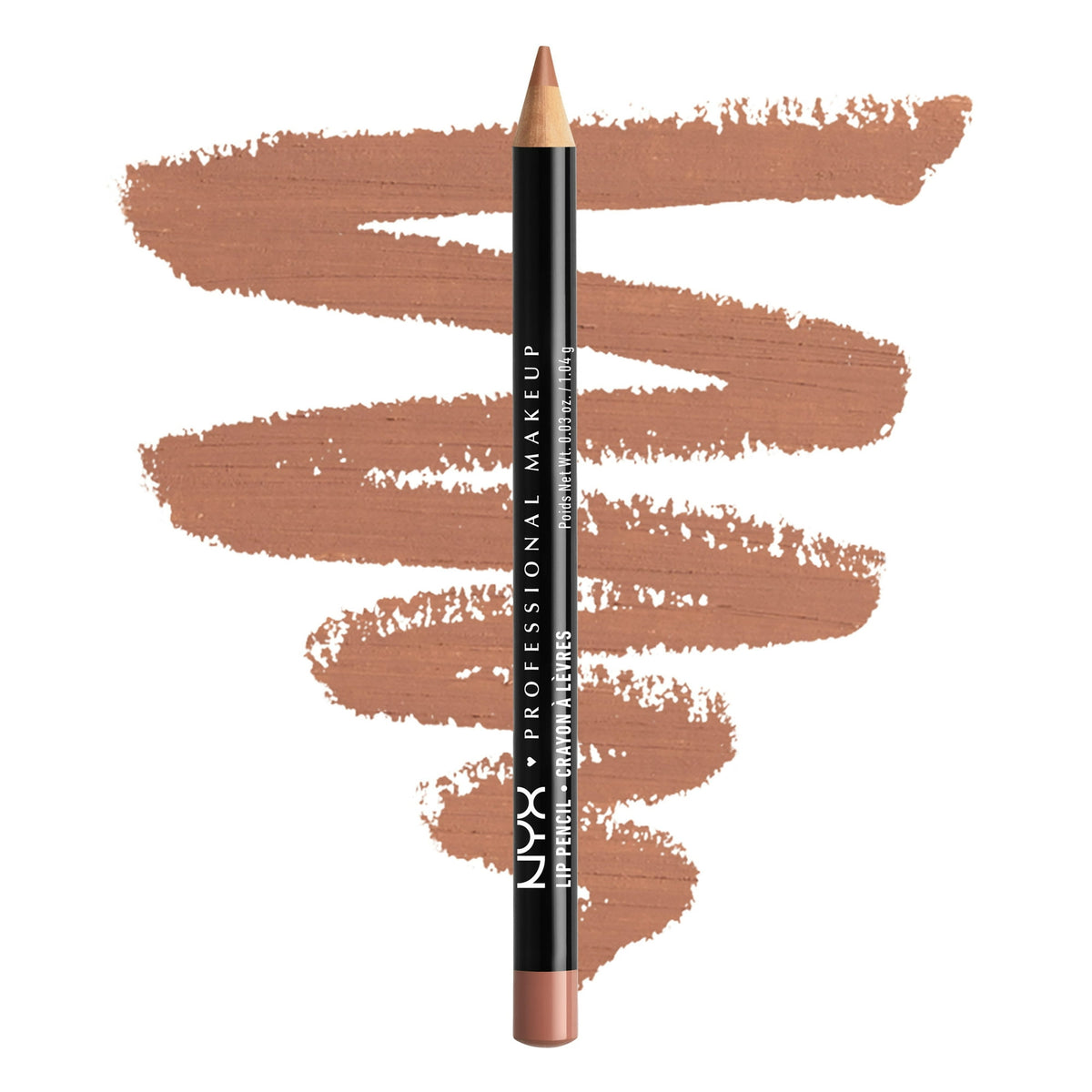 NYX Professional Makeup Slim Lip Pencil, Long-Lasting Creamy Lip Liner, Natural, 0.035 oz