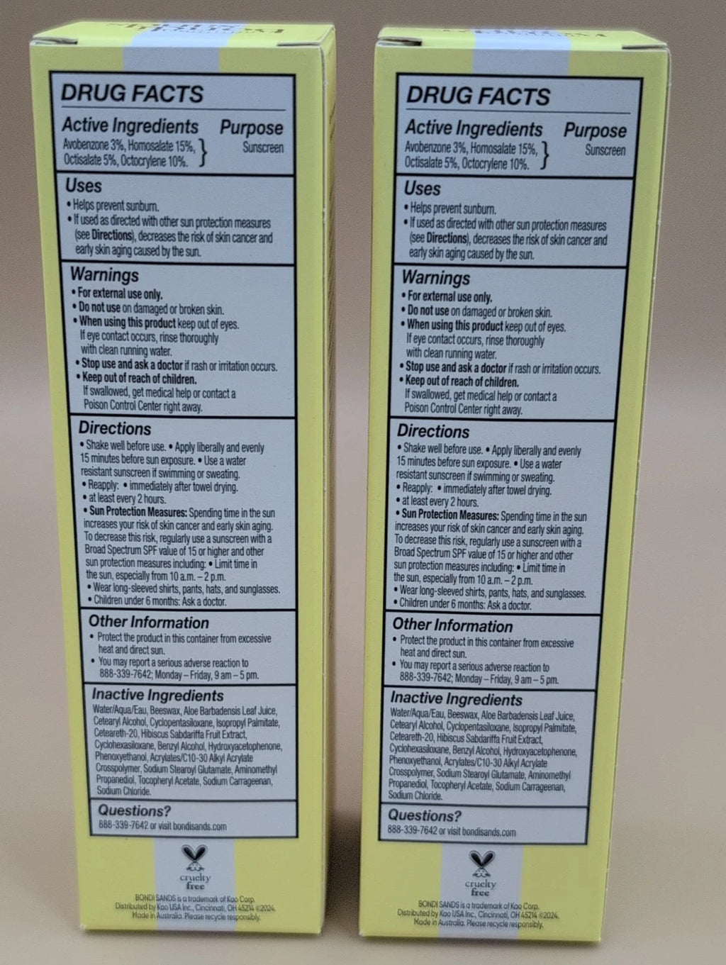 2-Bondi Sands Sunny Cream SPF 60 Face Lotion, Hydrating + Nourishing - Sunscreen EXP10/26