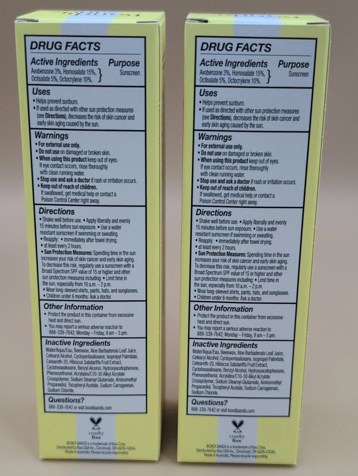2-Bondi Sands Sunny Cream SPF 60 Face Lotion, Hydrating + Nourishing - Sunscreen EXP10/26