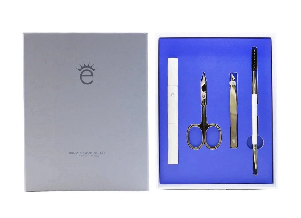 Eyeko Brow Grooming Kit: Brow Brush & Spoolie + Scissors + Tweezers + Brow BNIB