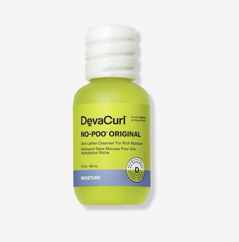 DevaCurl No-Poo Original Zero Lather Cleanser For Rich Moisture 3 oz.-NEW