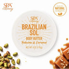 Brazilian Sol Body Butter, Pistachio & Caramel, 6 oz (170g)