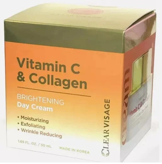 Clear Visage Vitamin C & Collagen Day Cream ~Brightening for Luminous Skin 50ml