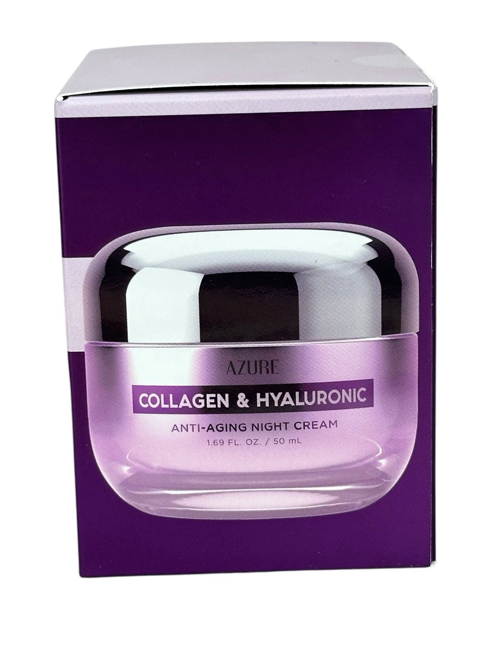 Azure Collagen & Hyaluronic Anti Aging Night Cream 1.69 fl oz New Sealed