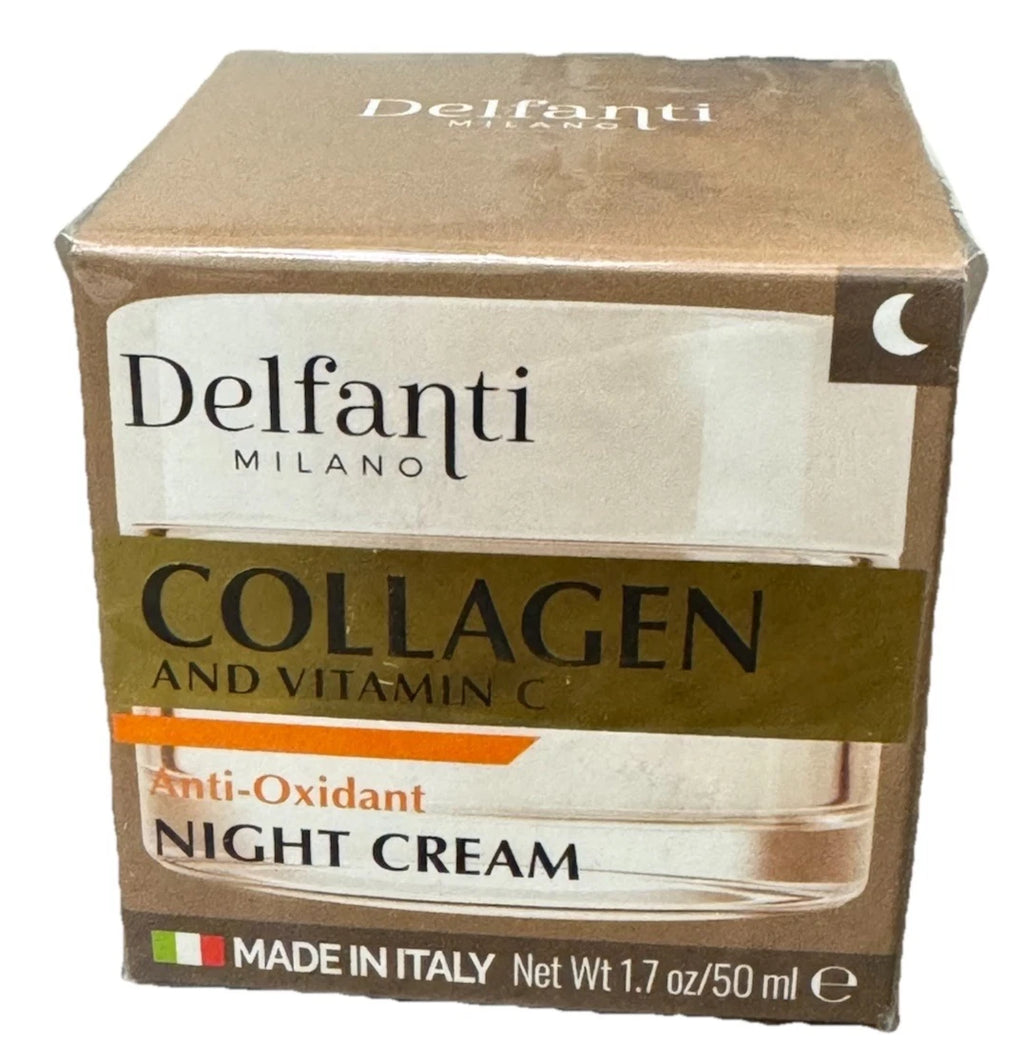 Delfanti Milano Collagen VITAMIN C anti-oxidant Night Cream made in Italy
