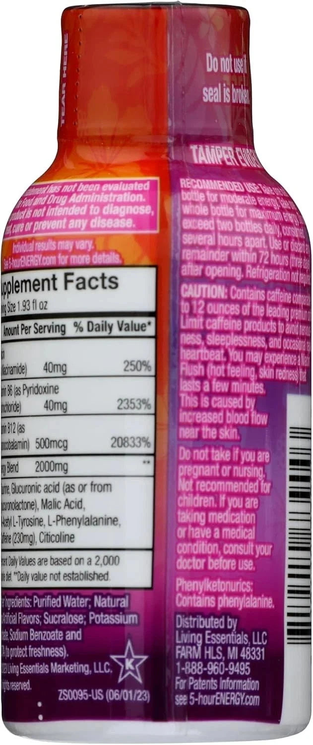 1 Sugar Free Hawaiian Breeze Energy Shot 1.93 oz EXP 08/26