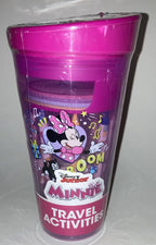 Junior MINNIE MOUSE Travel Activity 8" Pink Cup  Ages 3+