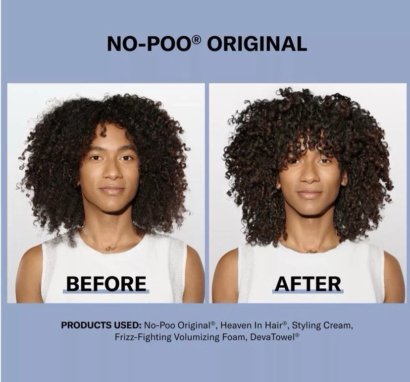 DevaCurl No-Poo Original Zero Lather Cleanser For Rich Moisture 3 oz.-NEW