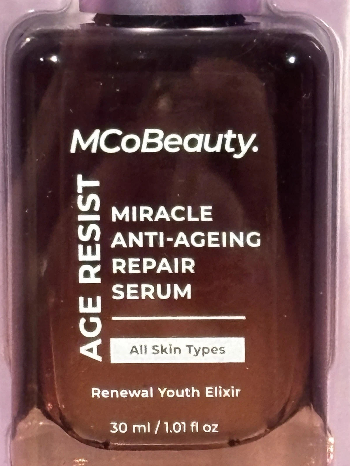 Anti-Aging Repair Serum MCoBeauty Age Resist Miracle 1.01 Fl Oz Youth Elixir NEW