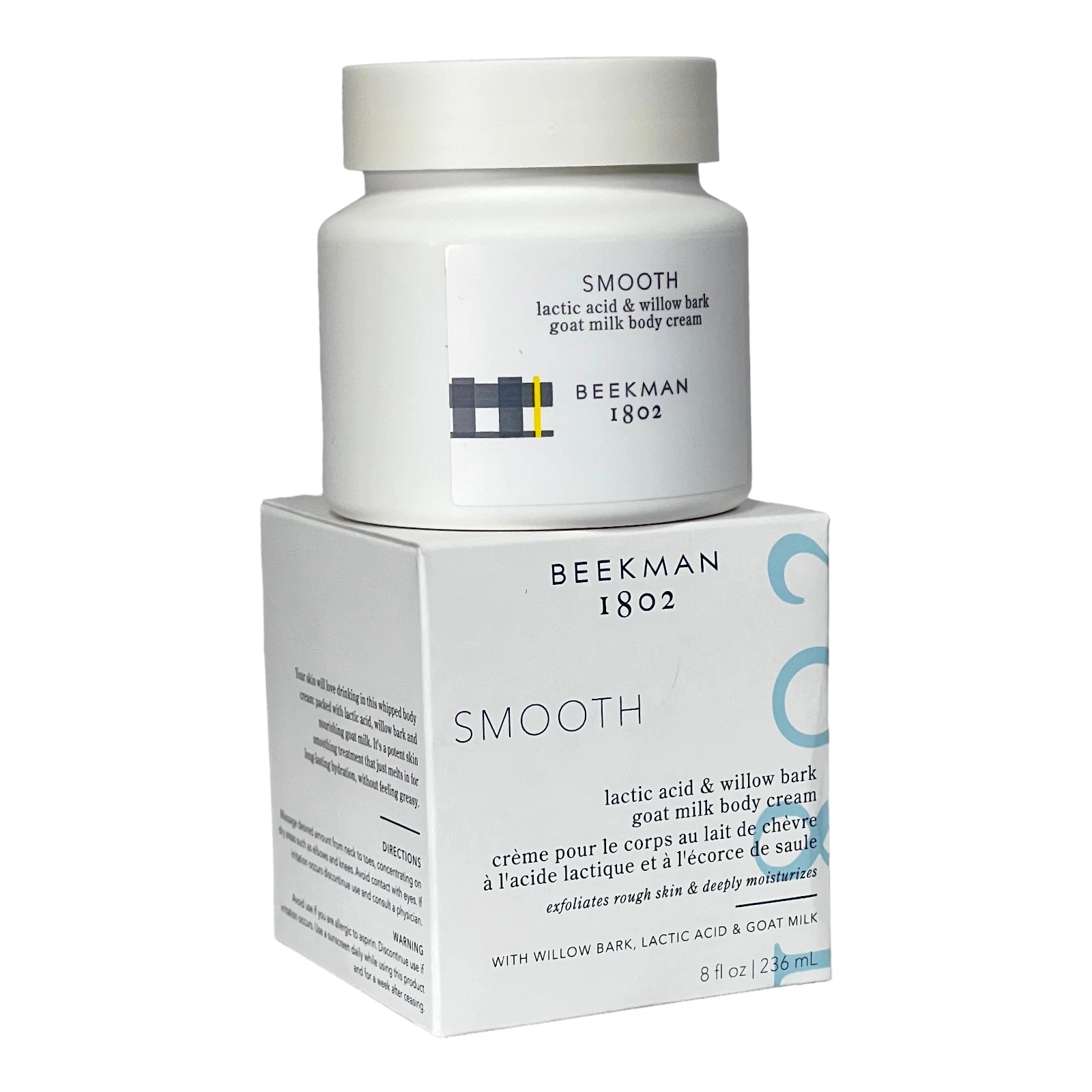 Beekman 1802 SMOOTH Whipped Body Cream Goat Milk Lactic Acid Exfoliates