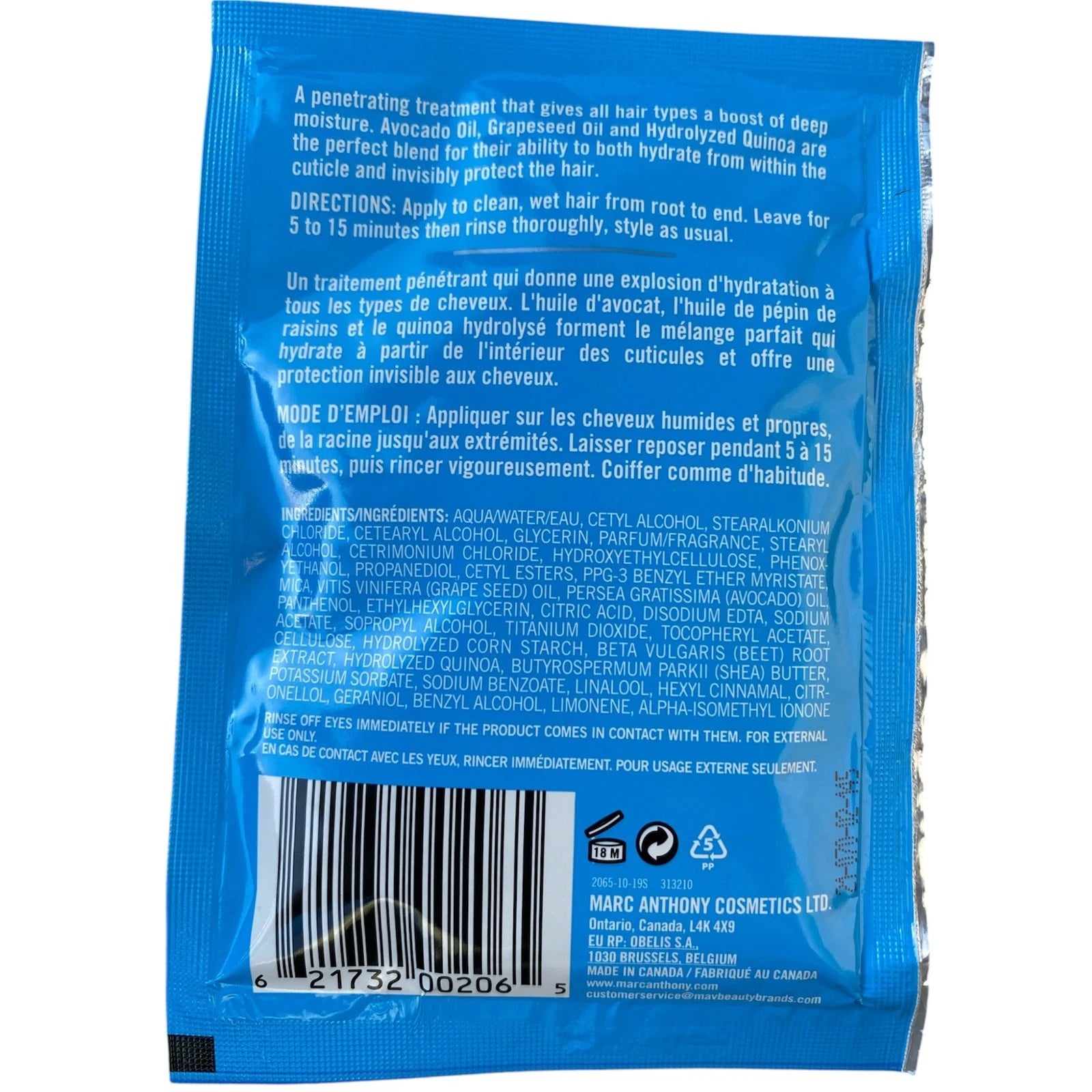 Marc Anthony HYDRA LOCK CONDITIONING Maximum Deep Moisture 1.6oz Sulfate Free