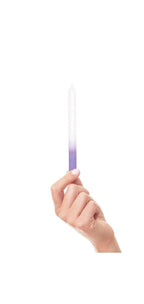 Plum Beauty Glass Double Sided Purple Gradient Nail File Includes Storage Case