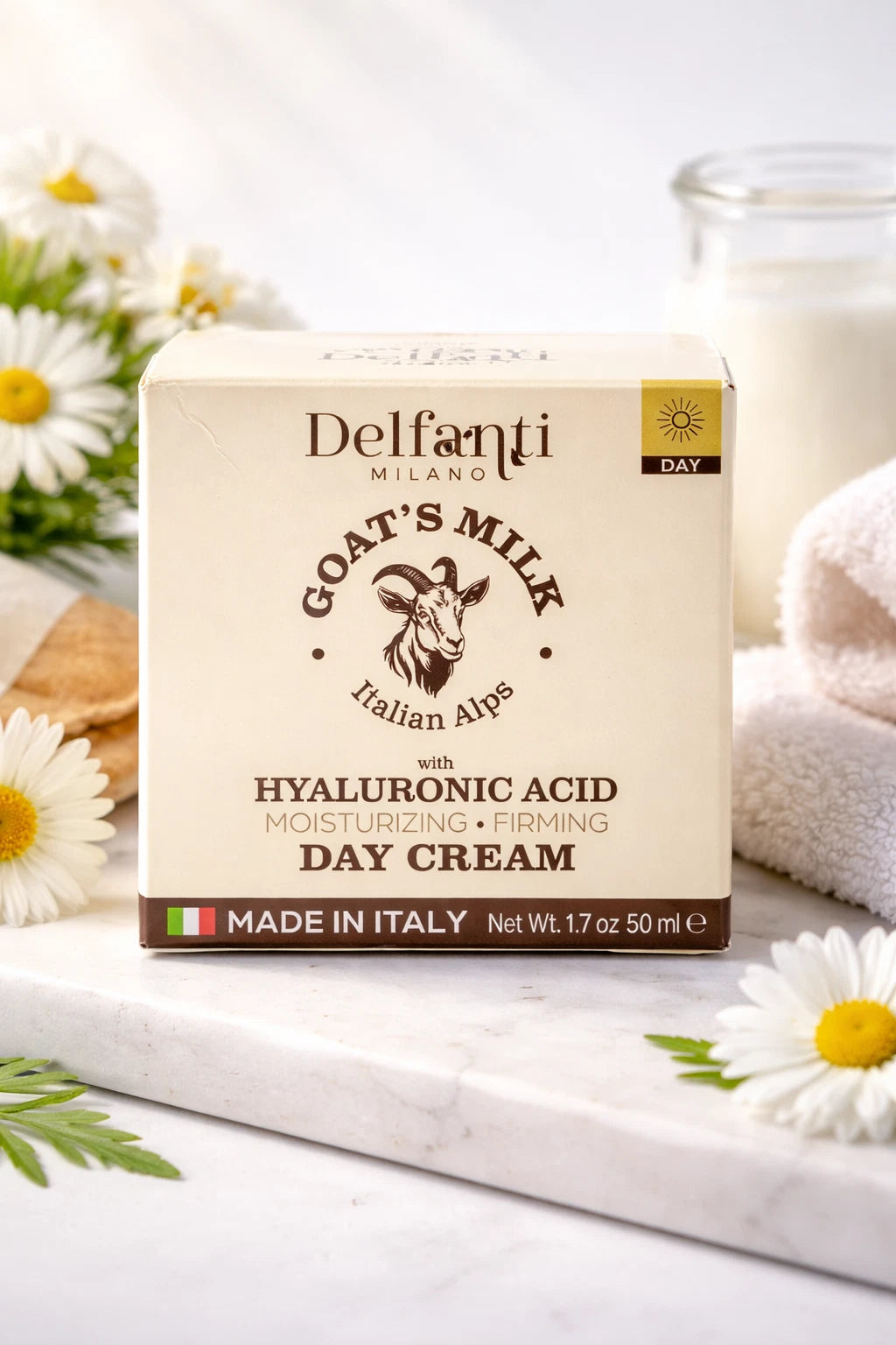 Delfanti Milano Goat's Milk Italian Alps Moisturizing Day Cream 1.7 oz