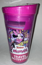 Junior MINNIE MOUSE Travel Activity 8" Pink Cup  Ages 3+