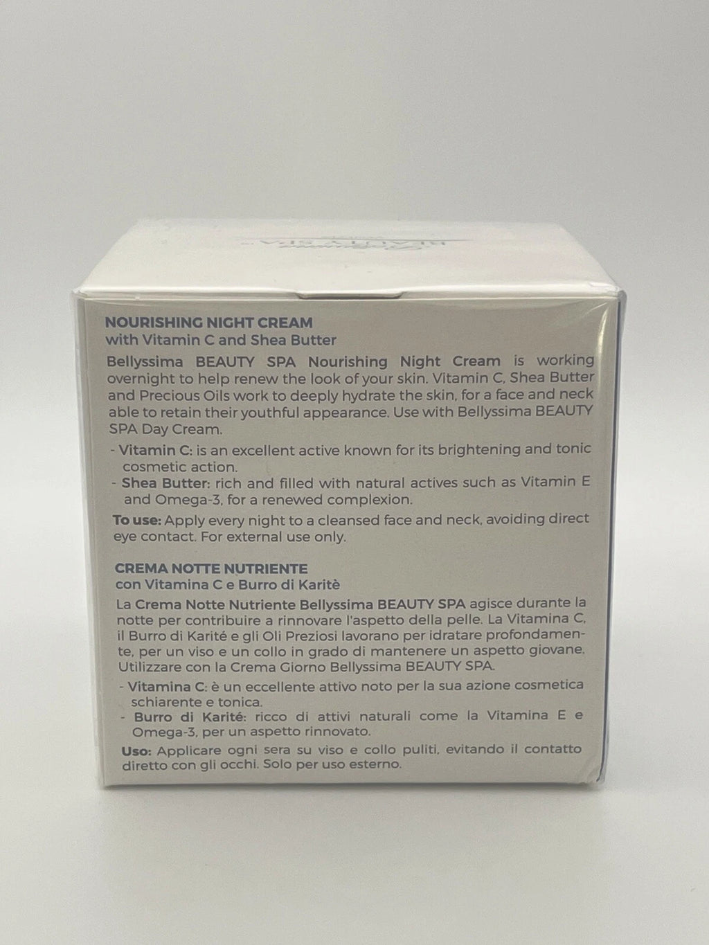 Bellyssima Beauty Spa Vitamin C Shea Butter Nourishing Night Cream 1.7oz
