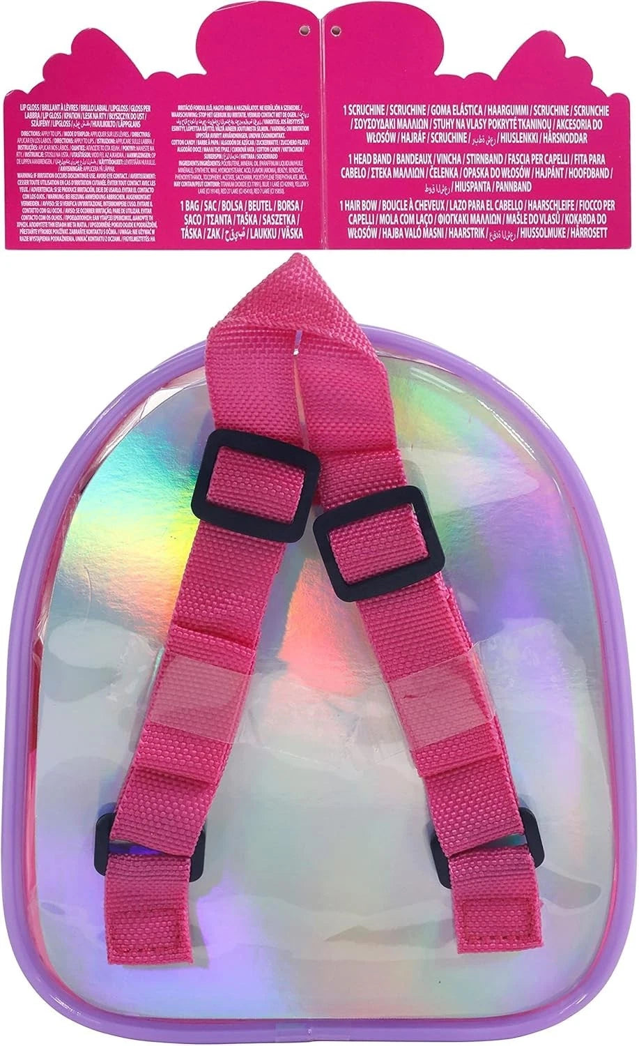 Barbie Townley Girl Kids Makeup Backpack Set Pink PVC Ages 3+