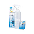 Window and Glass Cleaner Starter Kit (1 Reusable Spray Bottle, 2 Refills)