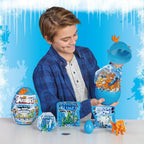 Zuru Smashers Dino Ice Age Mini Surprise Egg with Buildable Dinosaur and Hidden (Assorted Color)