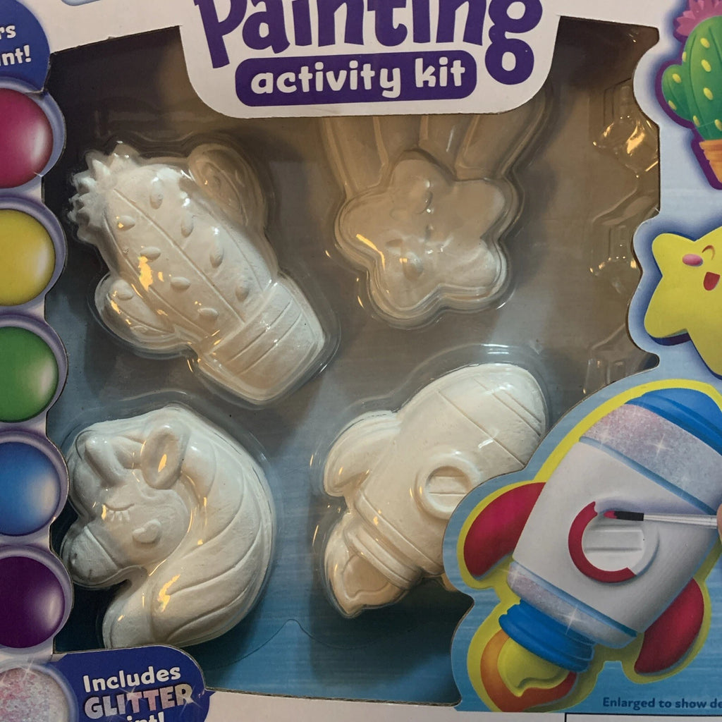 Art Skills Paint-Your-Own Ceramic Magnets, Set of 4