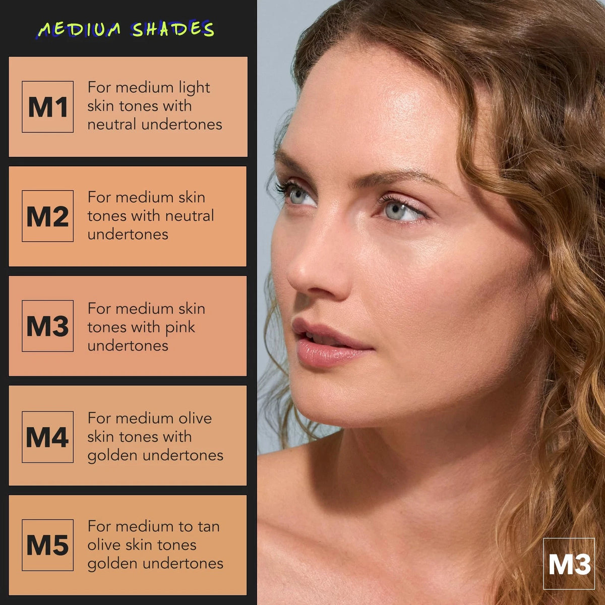 Clean Beauty Foundation Medium to Tan Olive Skin M5 Full Coverage 1 Fl Oz