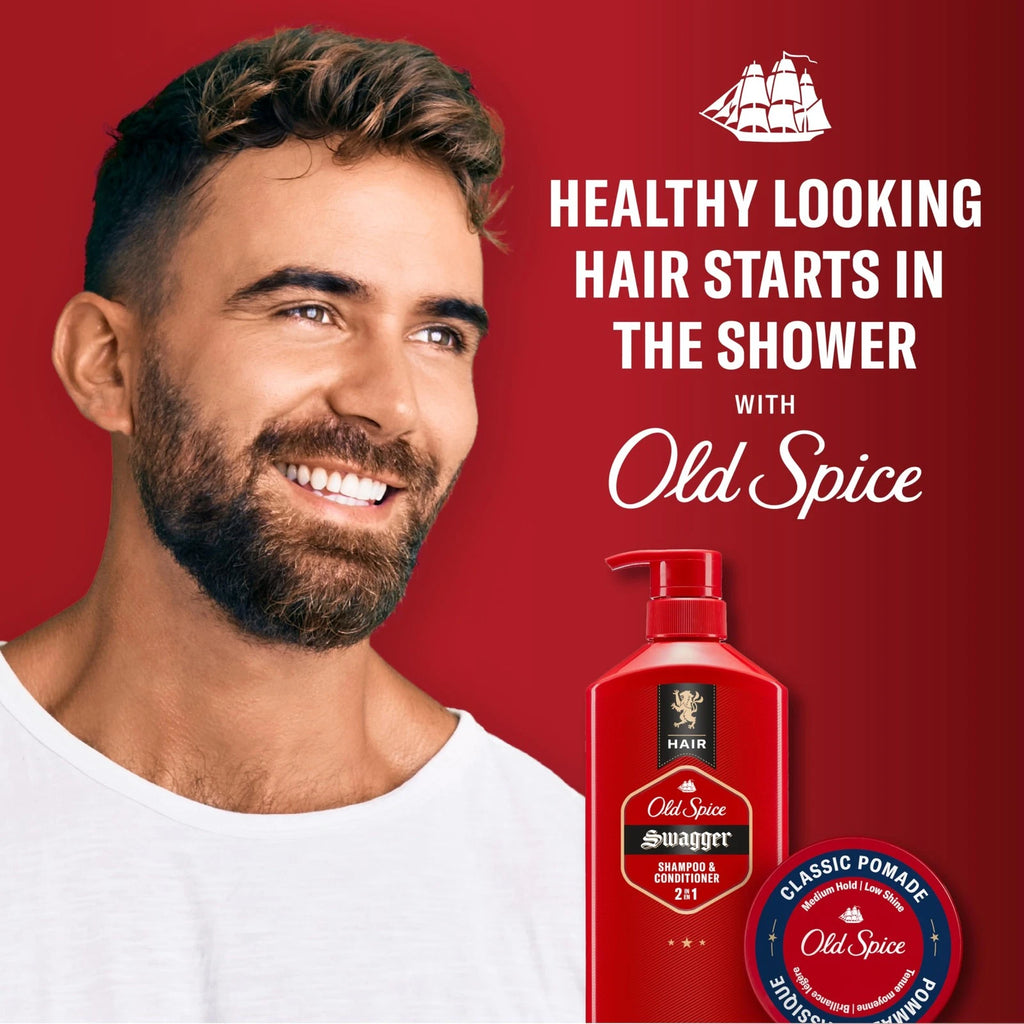 Old Spice Men's 2-in-1 Shampoo and 21.9 Fl Oz (Pack of 1)
