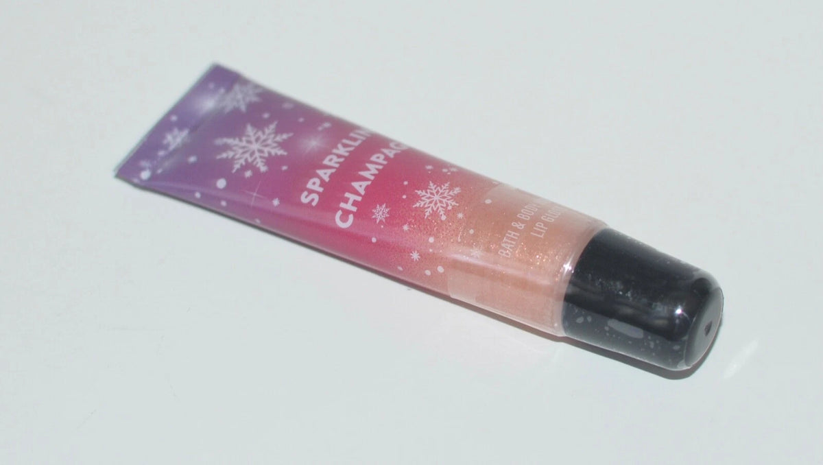 1 NEW BATH & BODY WORKS SPARKLING CHAMPAGNE LIP GLOSS SHINE SHIMMER BALM STICK
