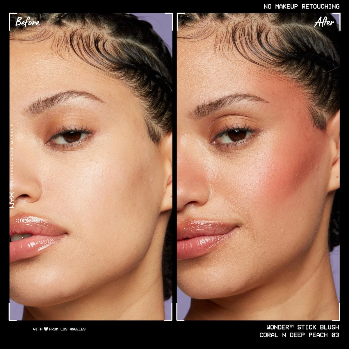 NYX Professional Makeup Wonder Stick Blush and Contour, Bright Amber + Fuschia