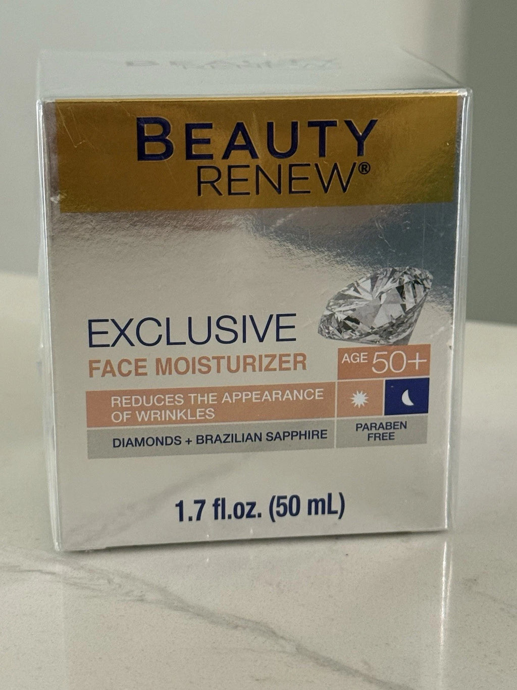 Beauty Renew Exclusive Face Moisturizer 50+ Diamonds Sapphire NEW