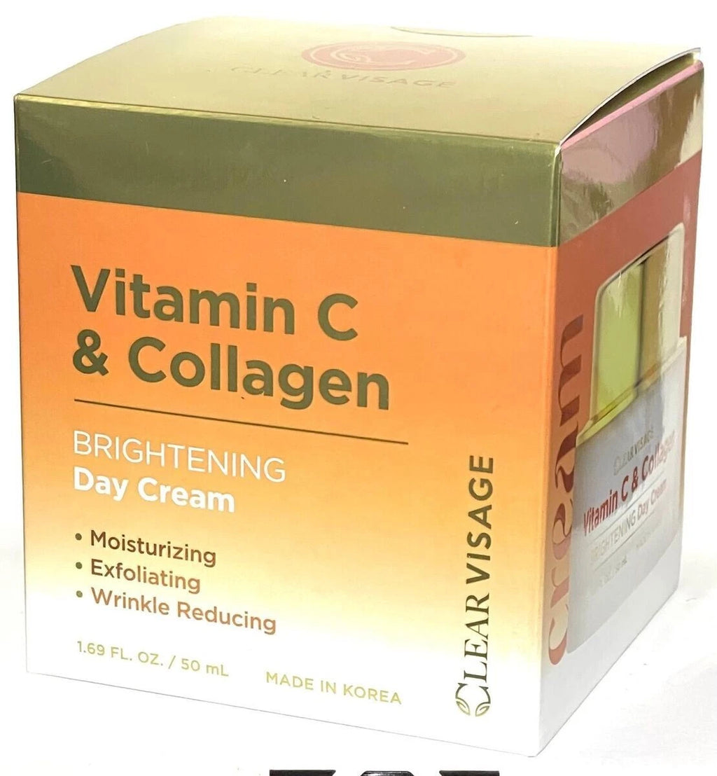 Clear Visage Vitamin C & Collagen Day Cream ~Brightening for Luminous Skin 50ml