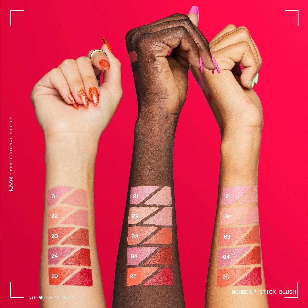 NYX Professional Makeup Wonder Stick Blush and Contour, Bright Amber + Fuschia