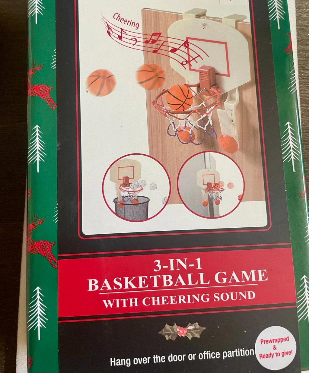 PREWRAPPED READY Basketball Game 3-IN-1 Basketball Game With Cheering Sound