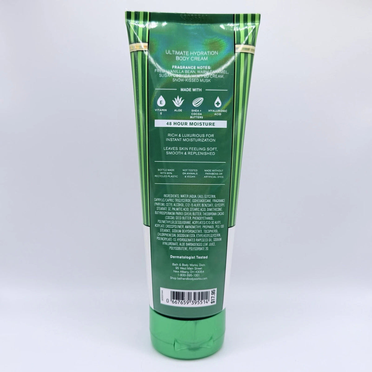 NEW BATH & BODY WORKS VANILLA BEAN NOEL ULTIMATE HYDRATION SHEA BODY CREAM 8 OZ