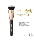 BELLE BEAUTY Round Foundation Makeup Brushes N1 New Wooden Handle No BOX