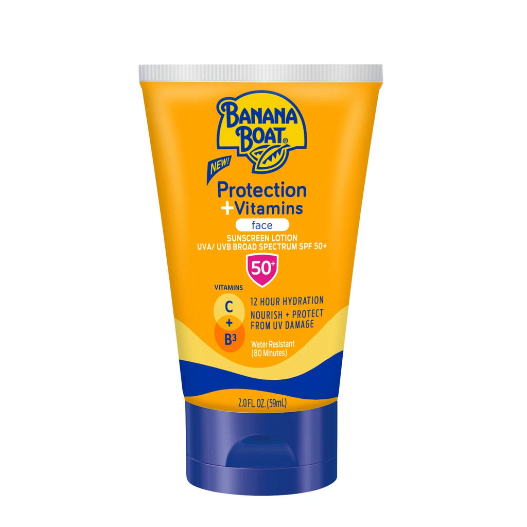 3 PACK Banana Boat Niacinamide Sunscreen SPF 50 Face Lotion with Vitamin C 2 Fl Oz EXP 8/26