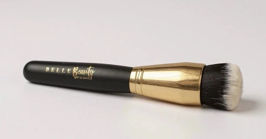 BELLE BEAUTY Round Foundation Makeup Brushes N1 New Wooden Handle No BOX