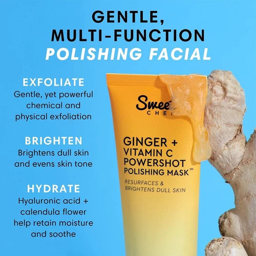 Sweet Chef Ginger + Vitamin C Powershot Polishing Mask - Brightening Face...