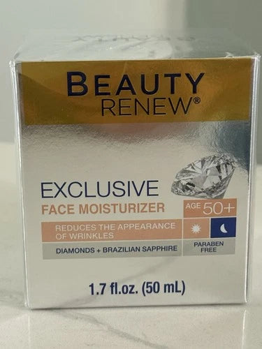 Beauty Renew Exclusive Face Moisturizer 50+ Diamonds Sapphire NEW