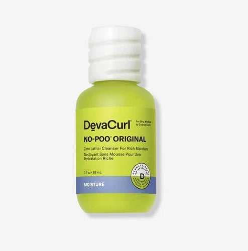 DevaCurl No-Poo Original Zero Lather Cleanser For Rich Moisture 3 oz.-NEW