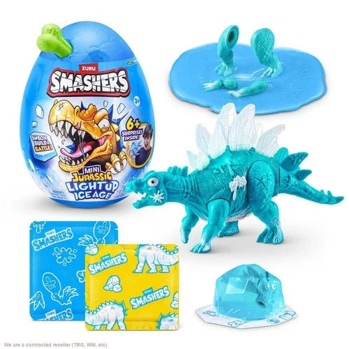 Smashers Mini Jurassic Light Up ice Age Mystery Egg (6+ Surprises!)