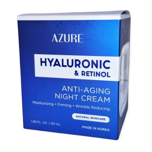 Azure HYALURONIC RETINOL Anti Aging Night Cream 1.69 FL OZ 50 ML